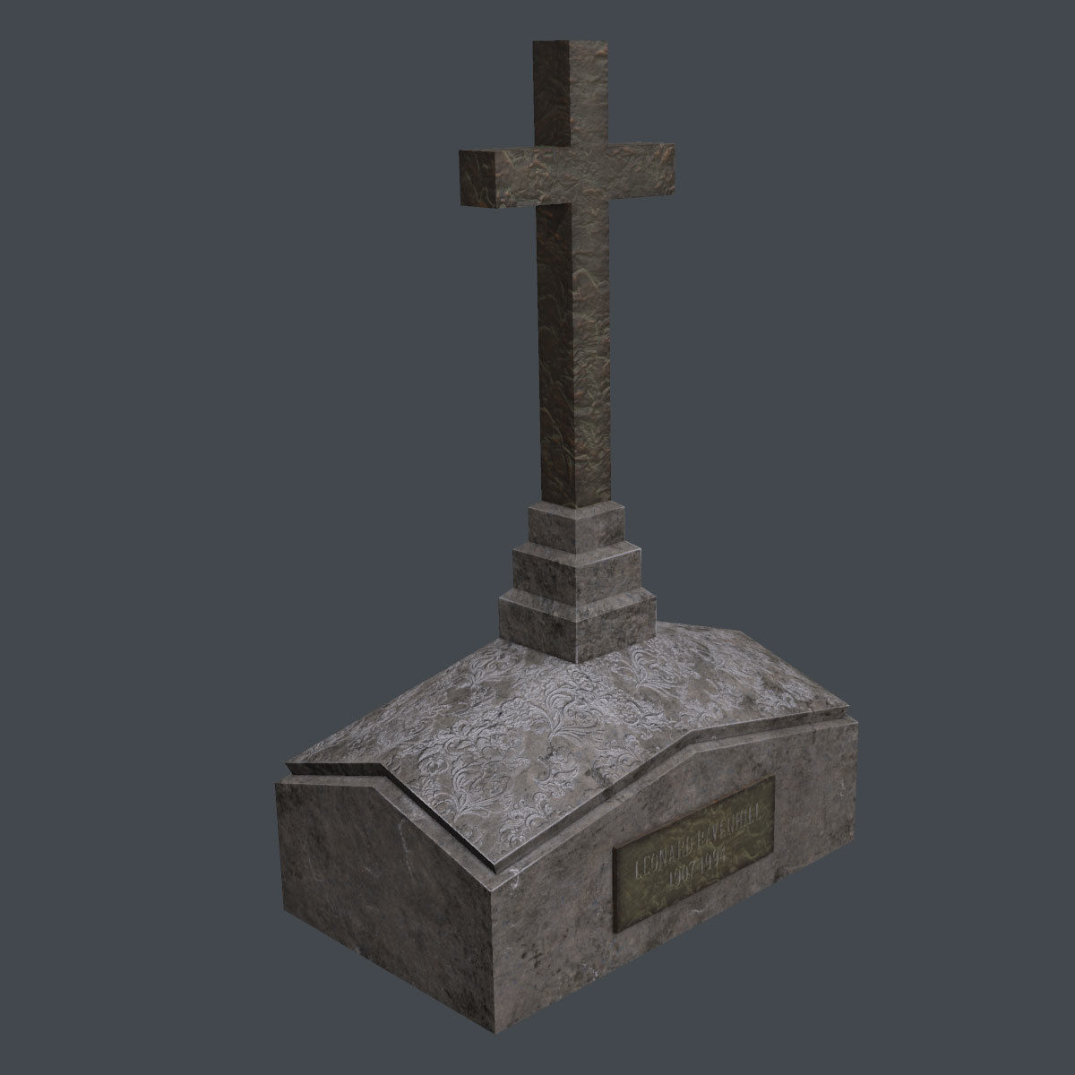 Lowpoly Cemetery Pack Low-poly 3D model_20