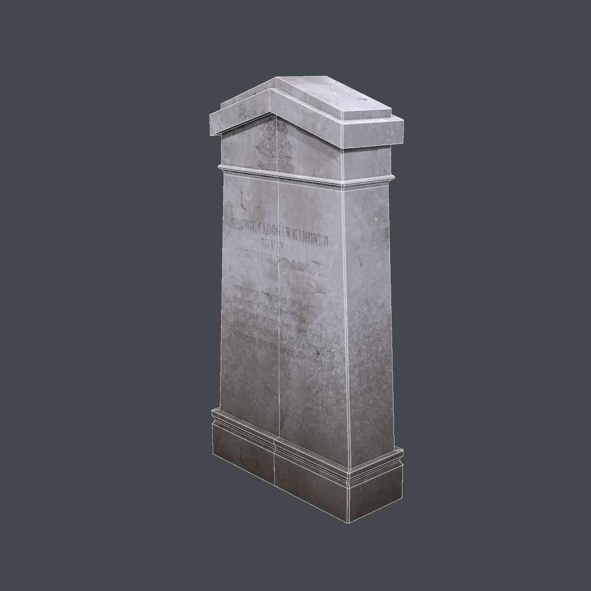 Lowpoly Cemetery Pack Low-poly 3D model_39