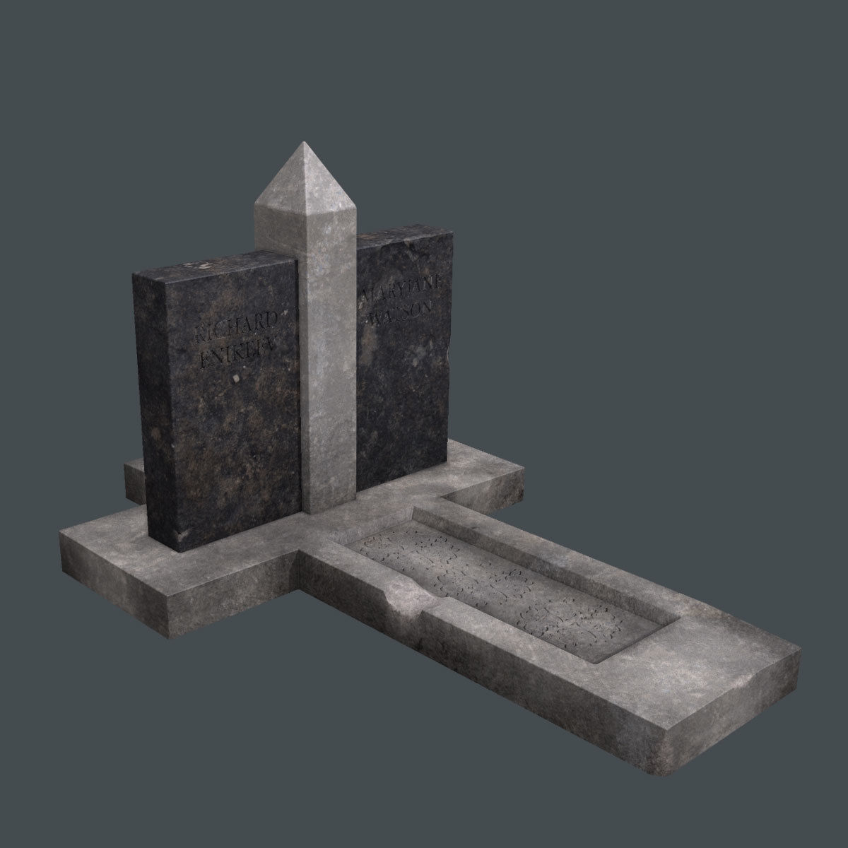 Lowpoly Cemetery Pack Low-poly 3D model_23