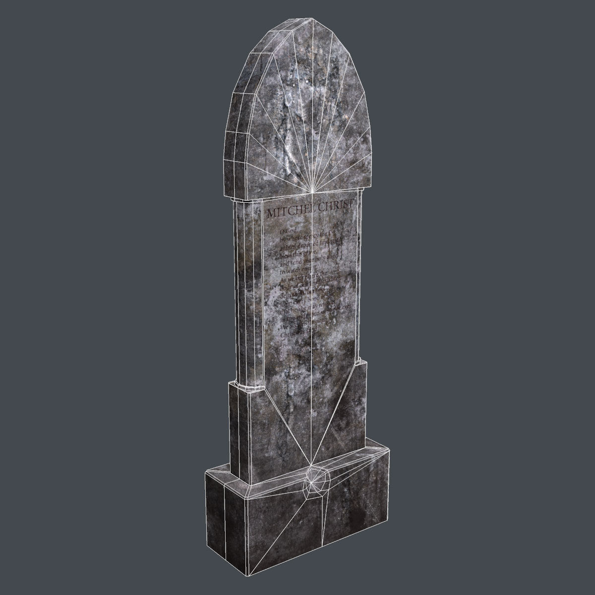 Lowpoly Cemetery Pack Low-poly 3D model_48
