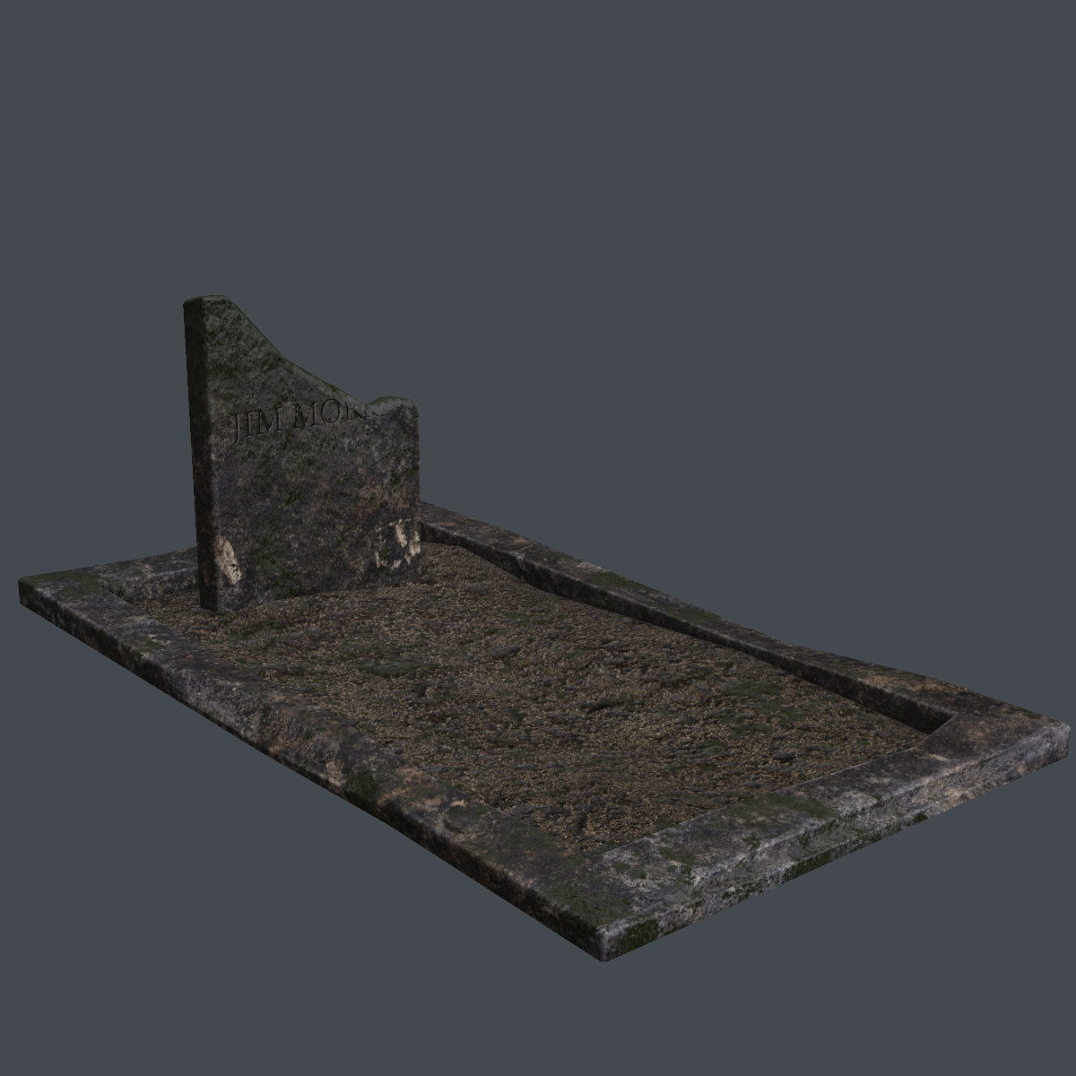 Lowpoly Cemetery Pack Low-poly 3D model_30