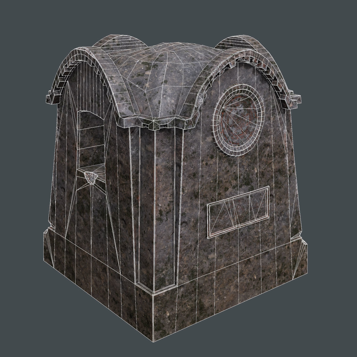 Lowpoly Cemetery Pack Low-poly 3D model_6
