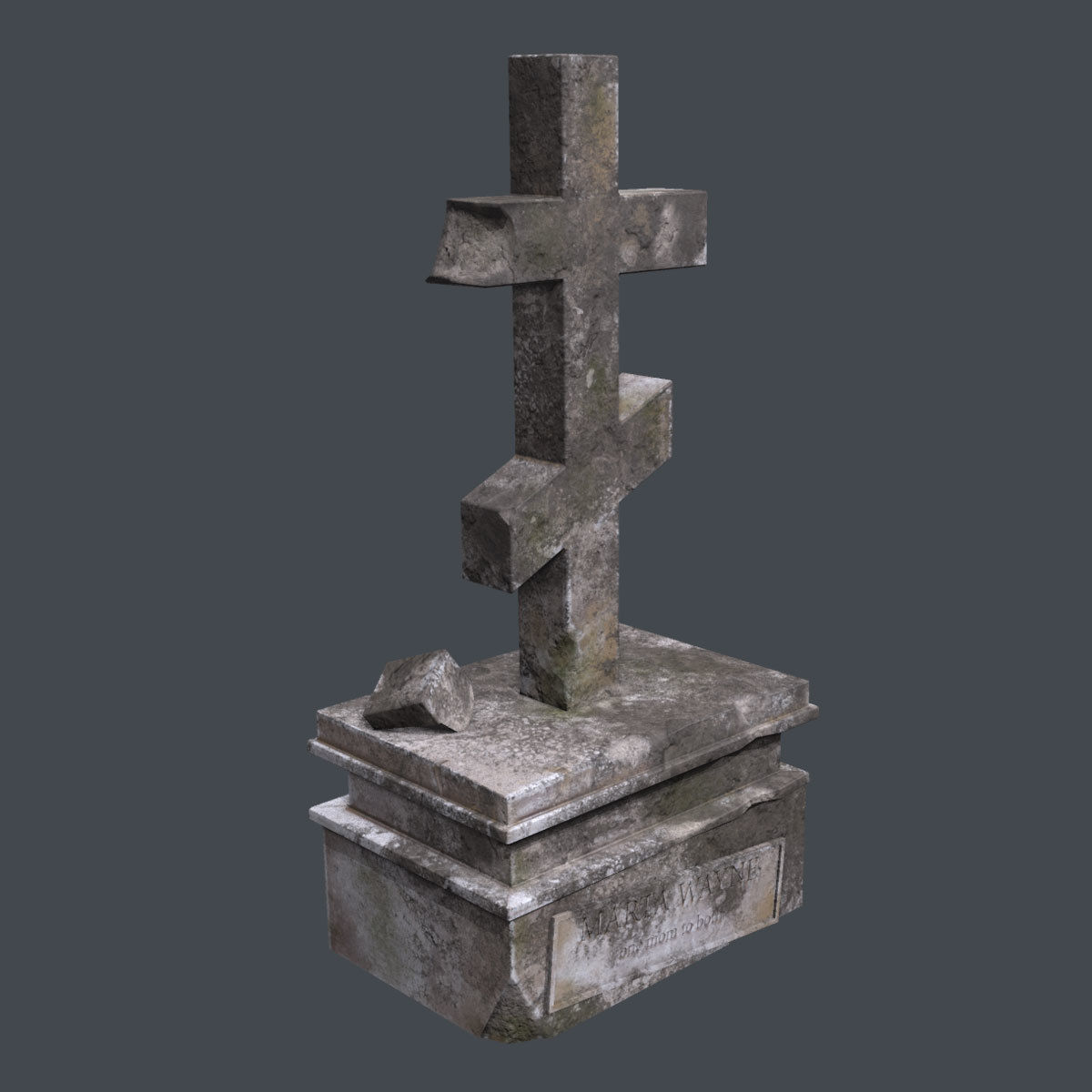 Lowpoly Cemetery Pack Low-poly 3D model_21