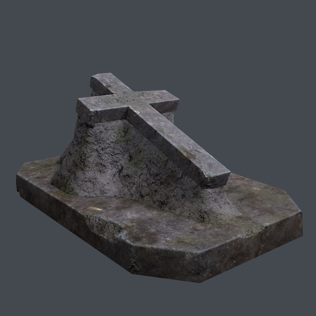 Lowpoly Cemetery Pack Low-poly 3D model_29