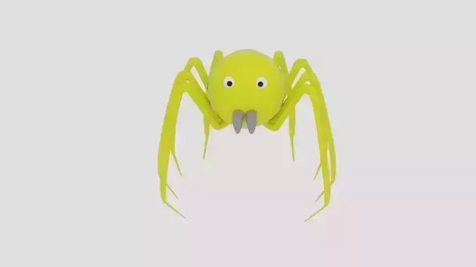 Sphere Spider Low-poly 3D model