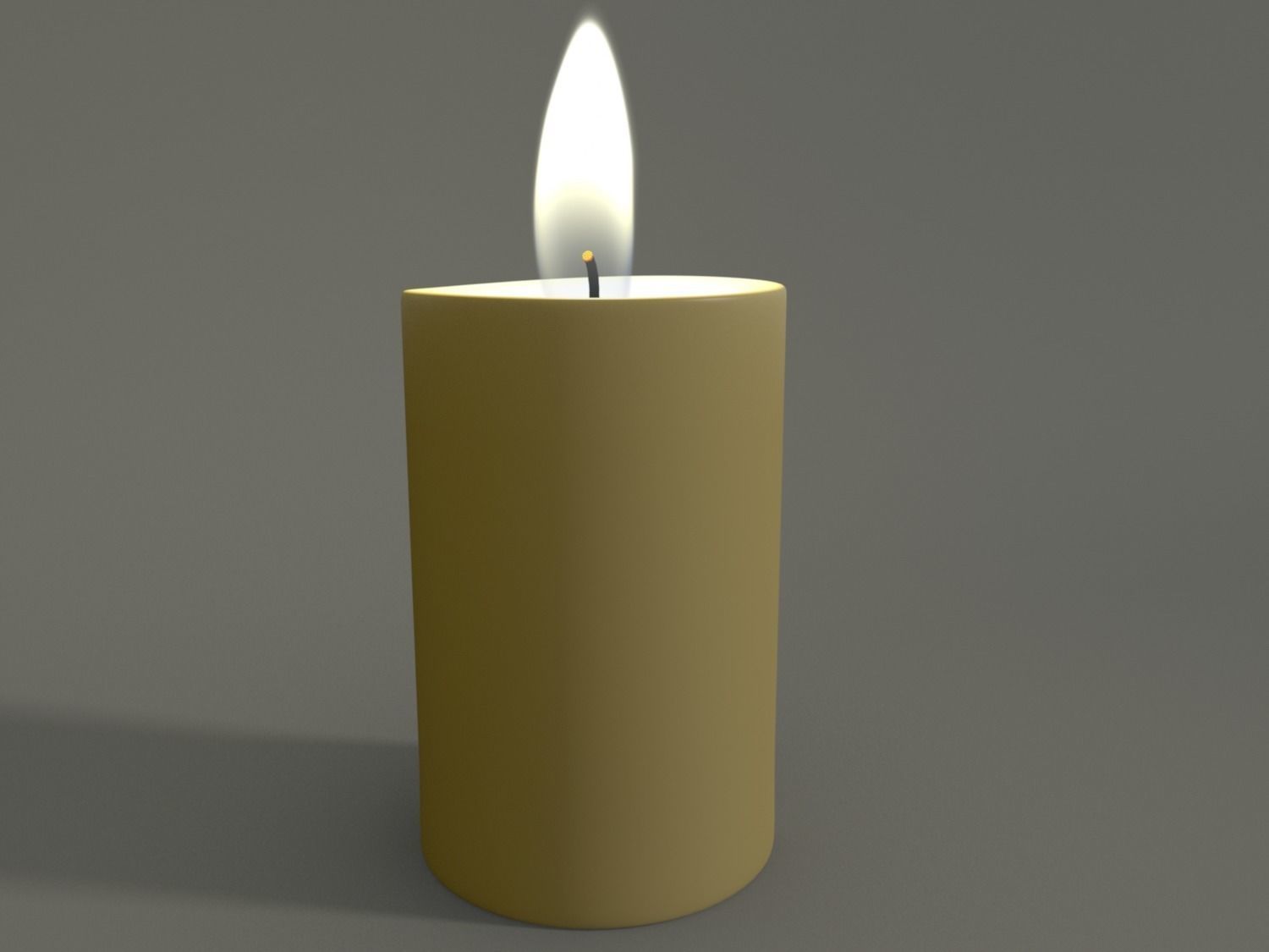 Animated Hurricane Candle 3D model_0