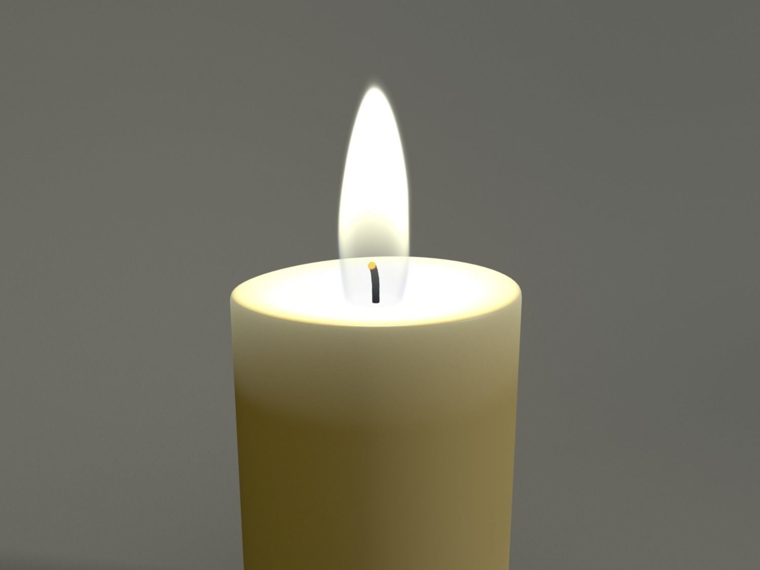 Animated Hurricane Candle 3D model_8