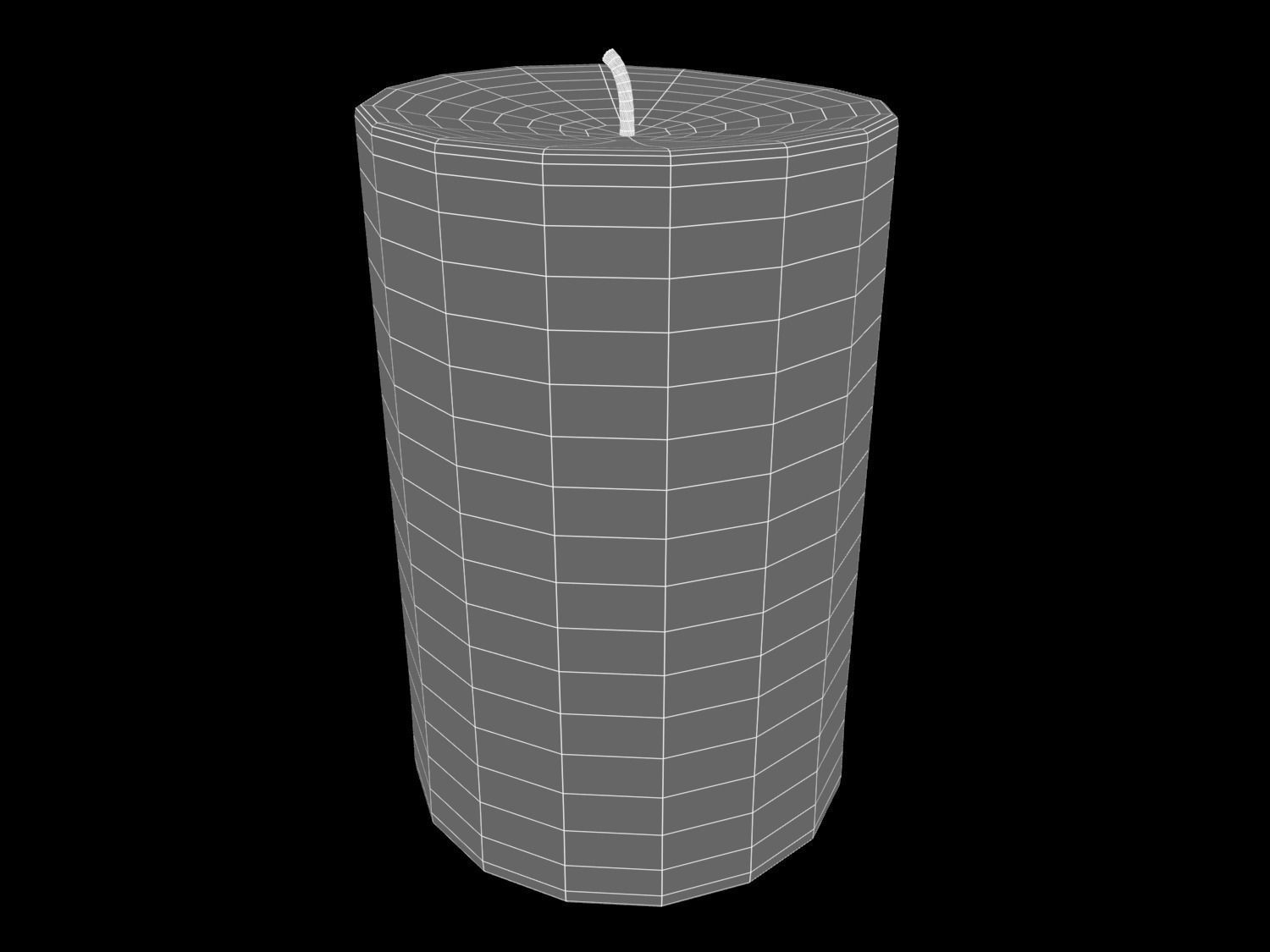 Animated Hurricane Candle 3D model_11