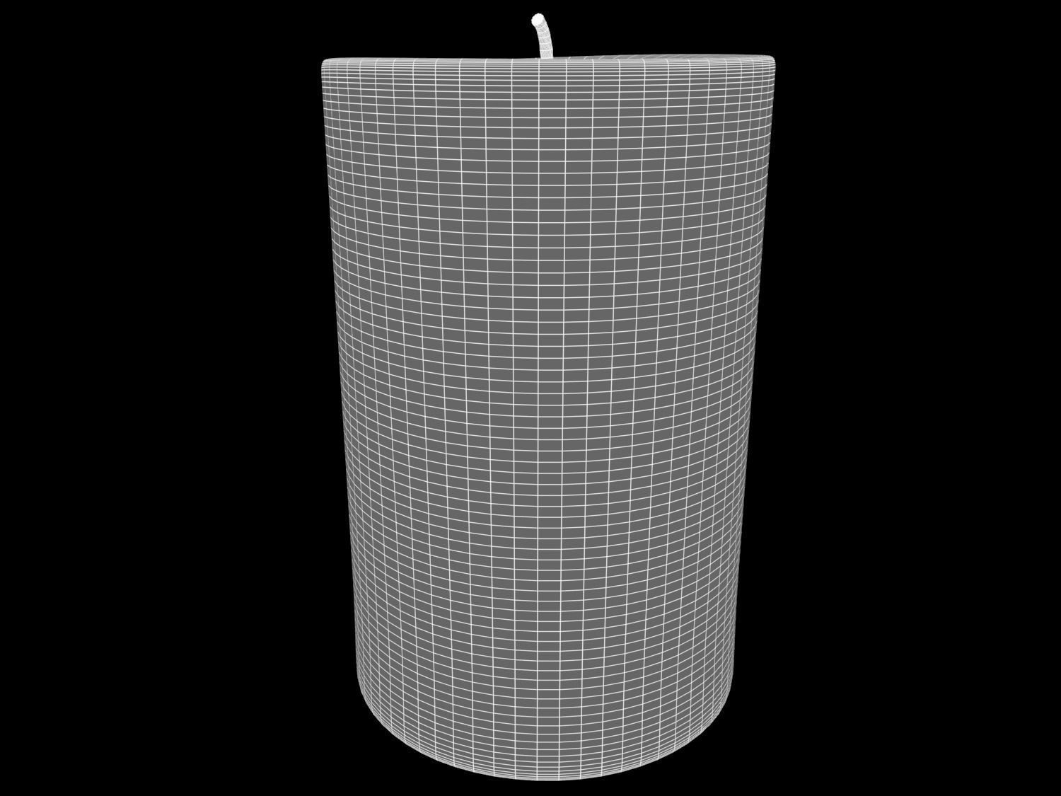 Animated Hurricane Candle 3D model_20