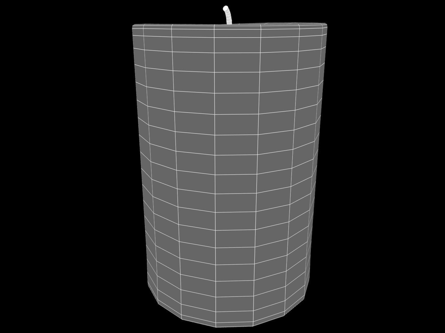 Animated Hurricane Candle 3D model_19