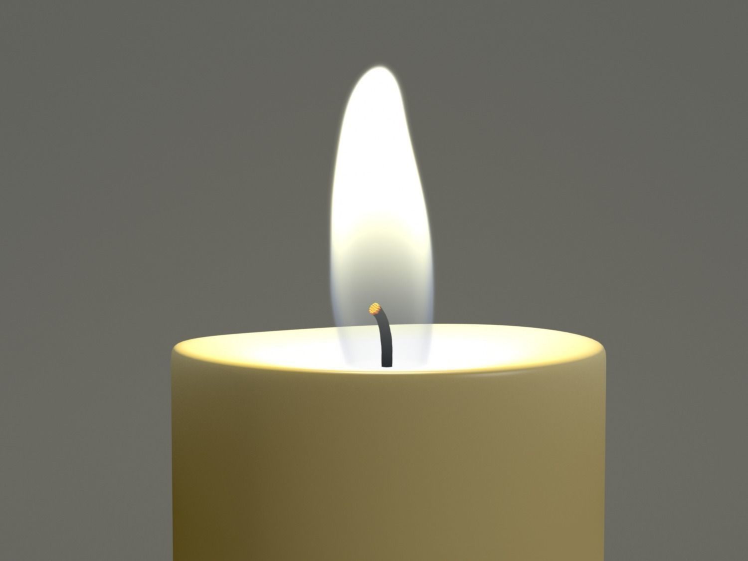 Animated Hurricane Candle 3D model_6