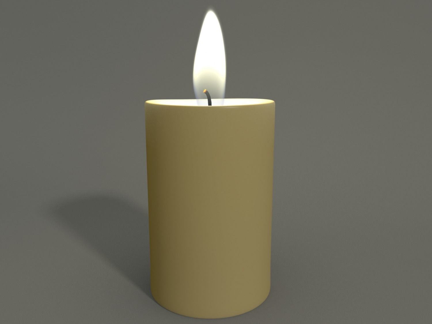 Animated Hurricane Candle 3D model_10