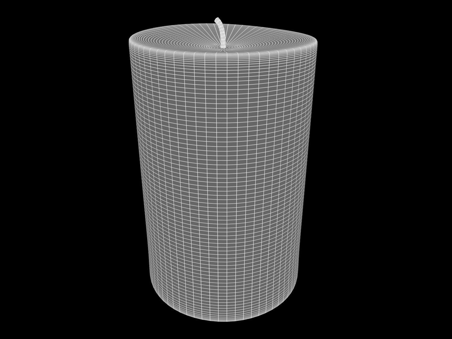 Animated Hurricane Candle 3D model_12