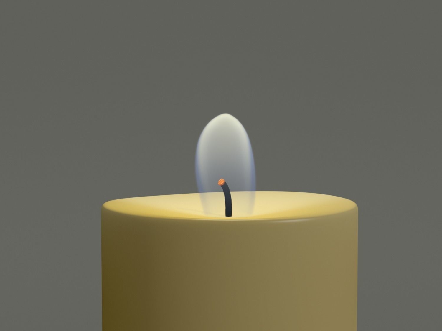 Animated Hurricane Candle 3D model_4