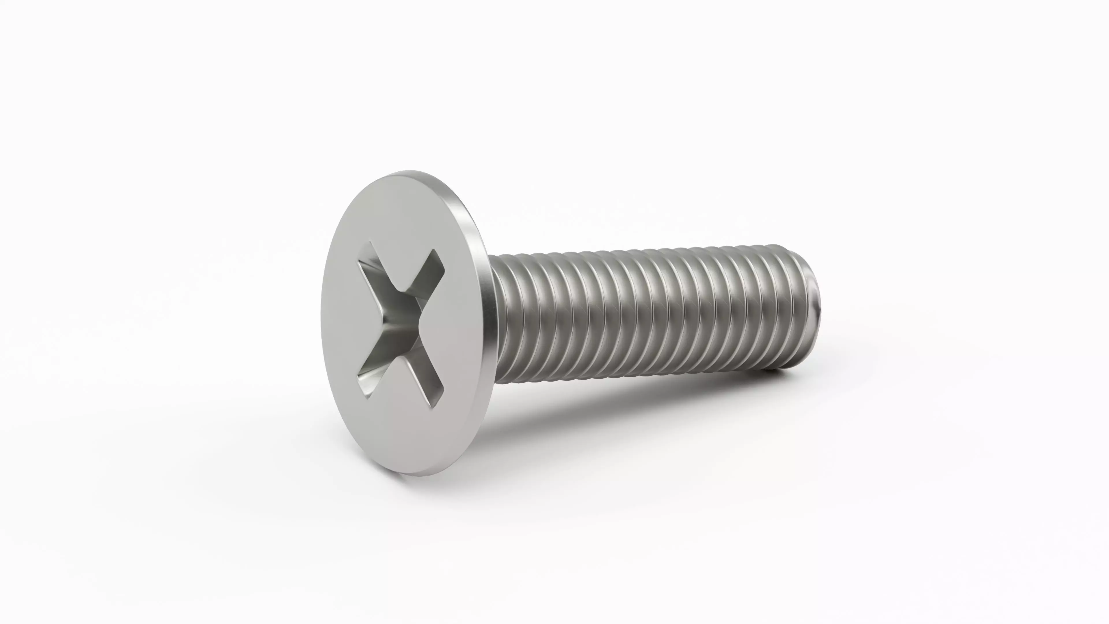 Phillips Flat Head Screw 3D model