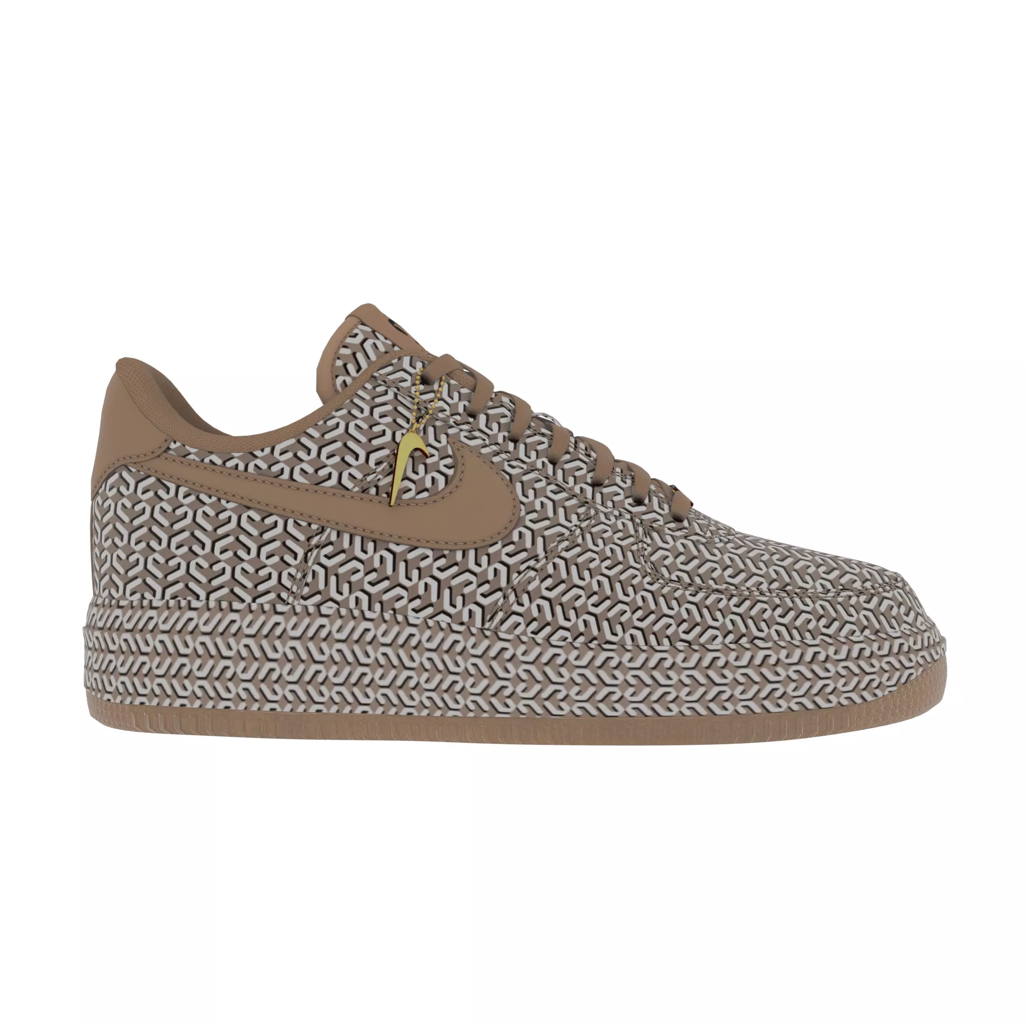 Nike Air Force 1 LX United In Victory CG Low-poly 3D model