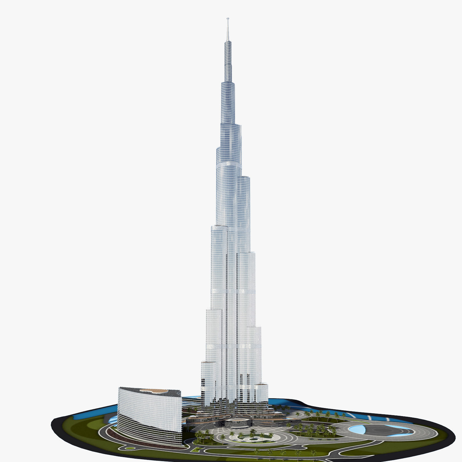 Burj Khalifa 3D model_1