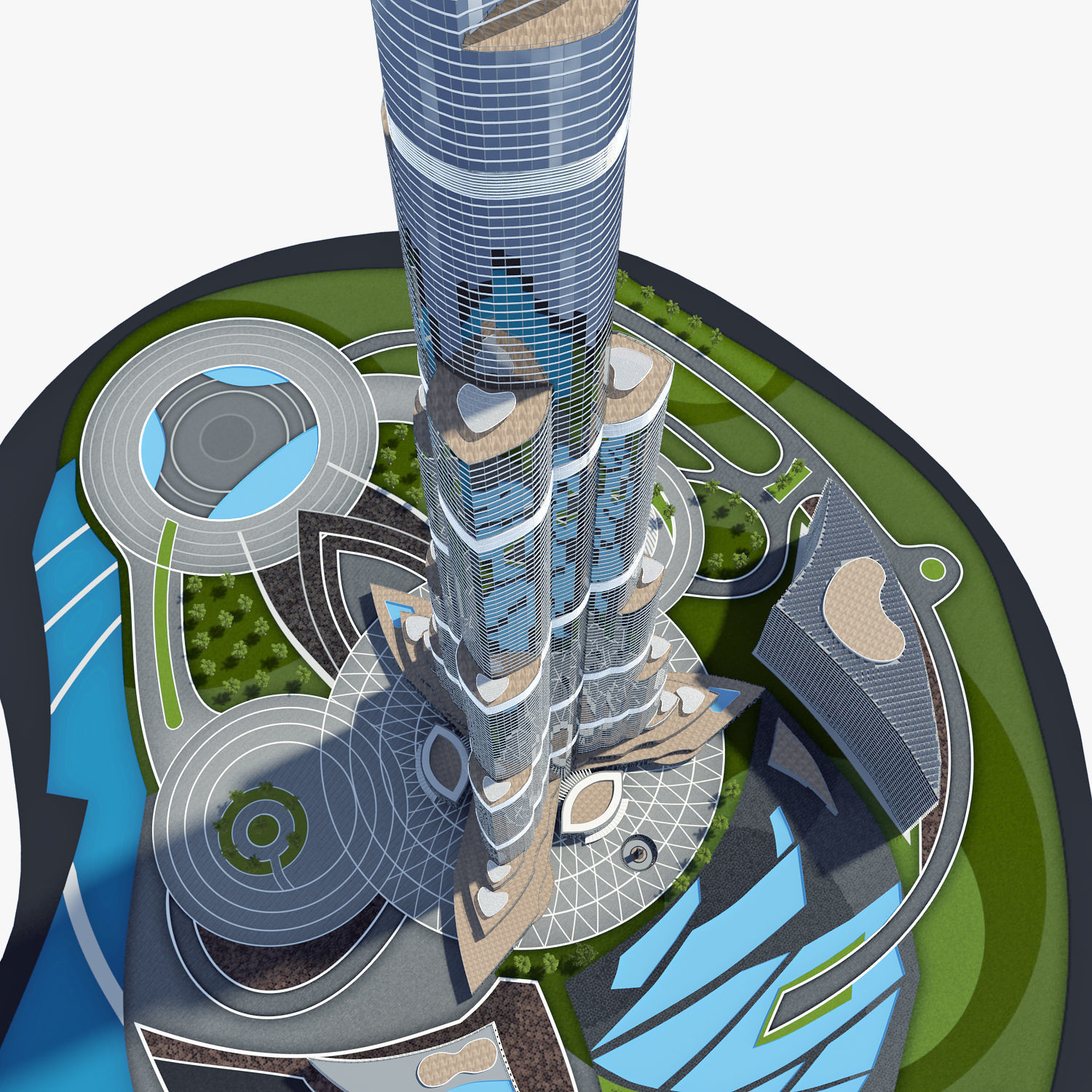 Burj Khalifa 3D model_5