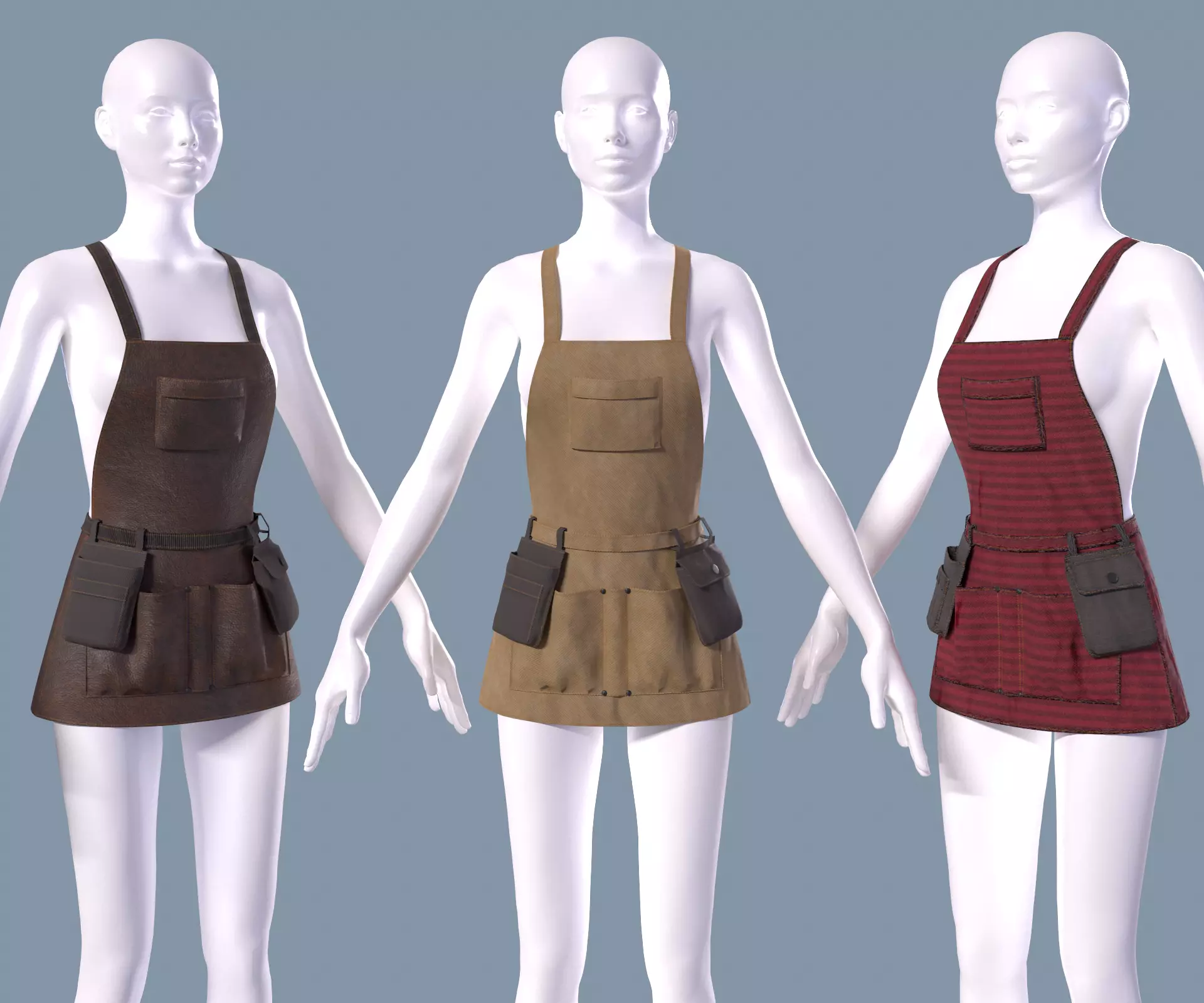 Womens apron 2 3D model