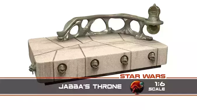 Jabbas Throne 1-6 scale Hottoys