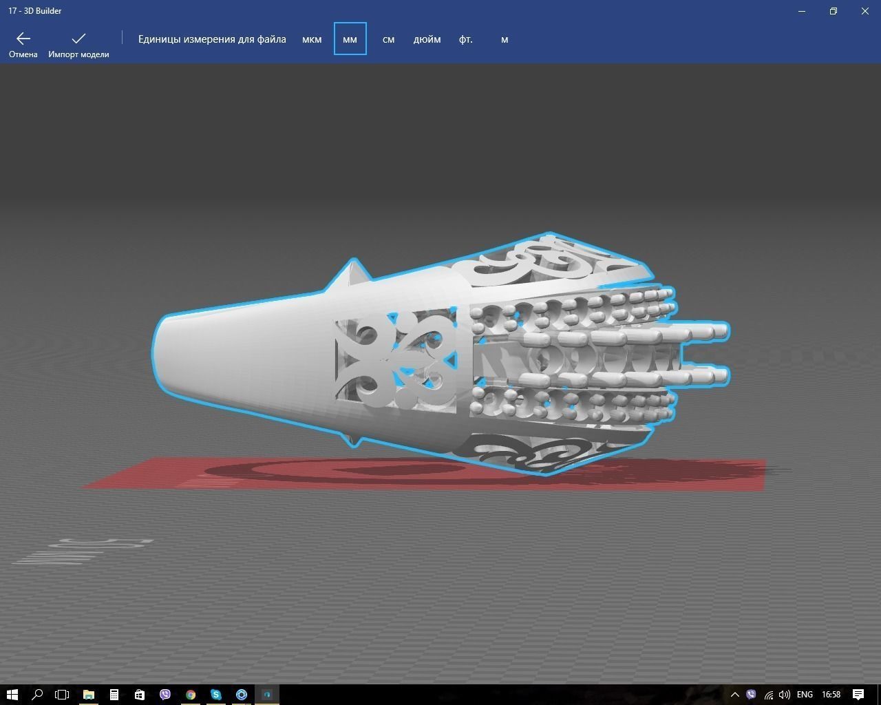 Ring gold and diamond 3D print model_3