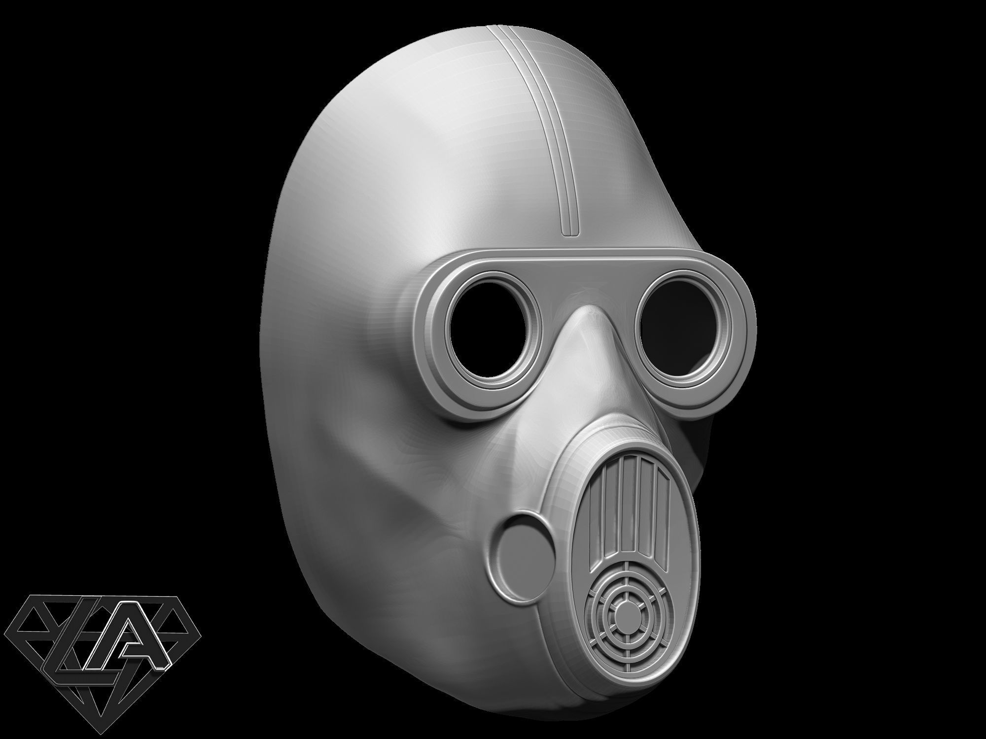 Stalker mask 3D print model_4