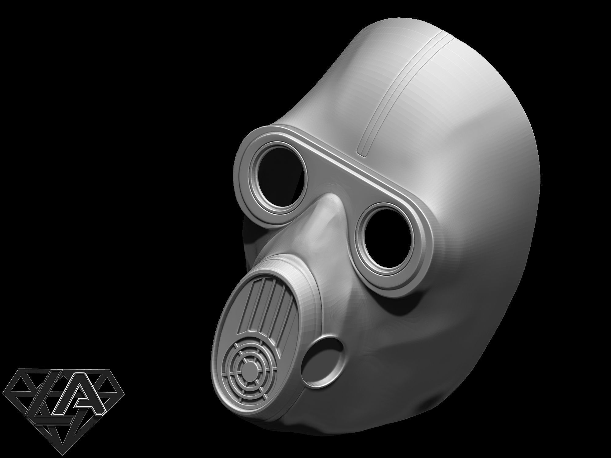 Stalker mask 3D print model_8