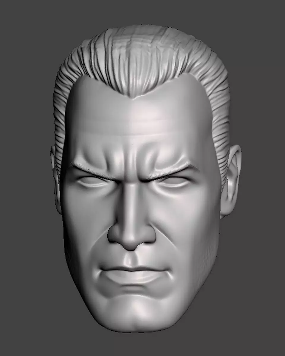 Bruce Wayne headsculpt head sculpt 3D print model