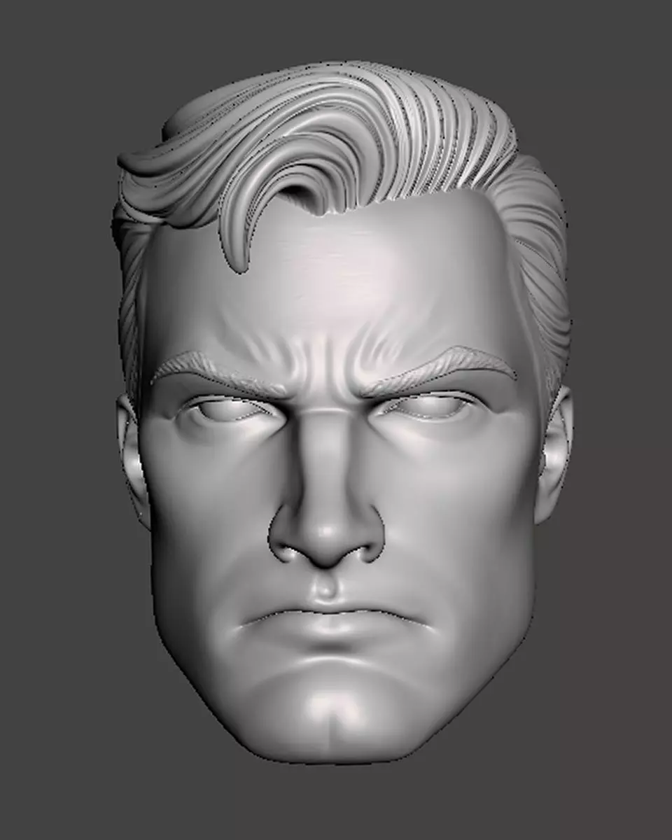 Bruce Wayne headsculpt head sculpt 3D print model