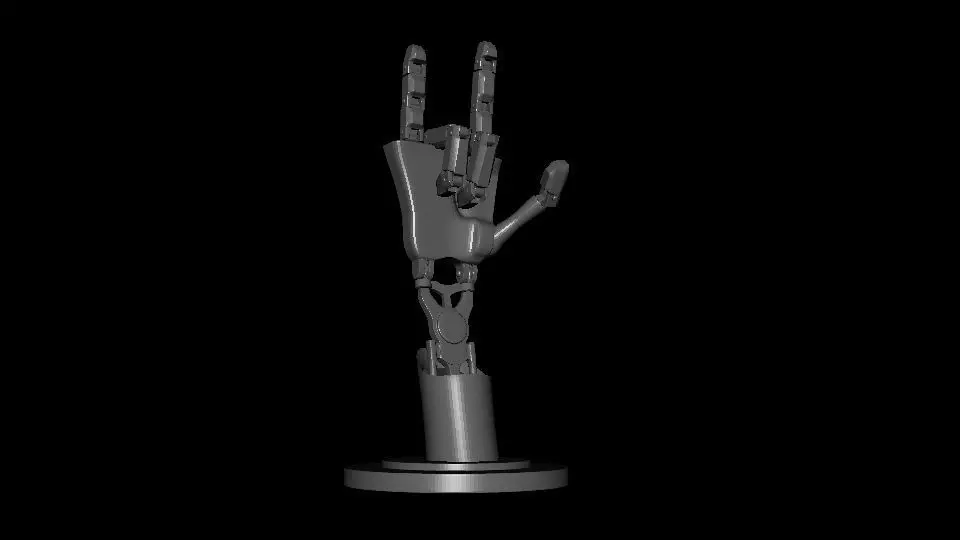 Metal Robot Hand 3D print model