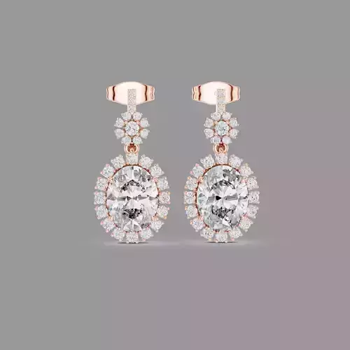 Diamond Drops Earring