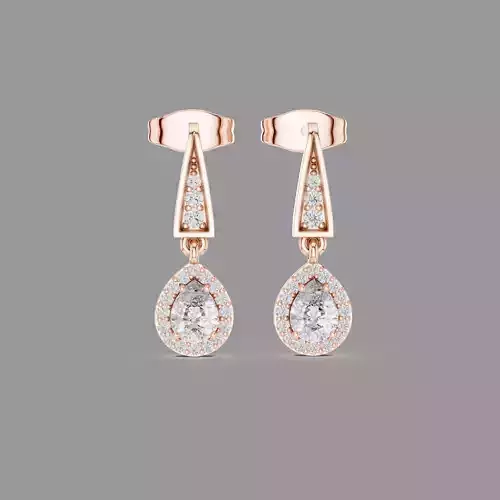 Diamond Drops Earring