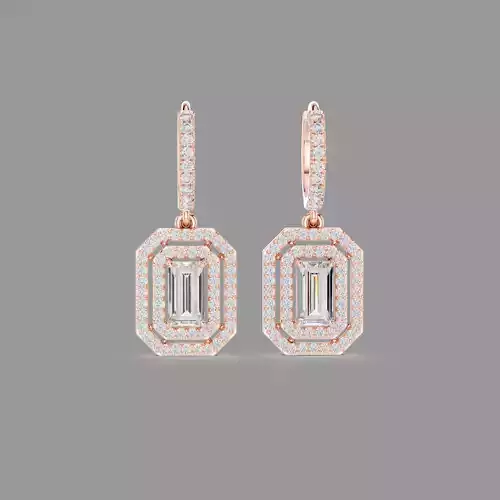 Diamond Hoops Earring