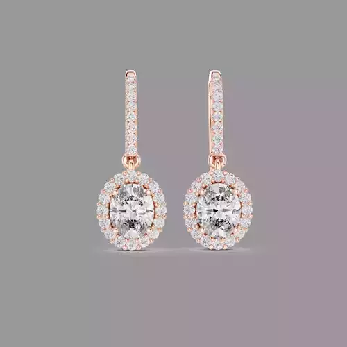 Diamond Hoops Earring