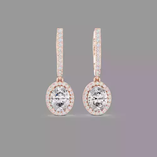 Diamond Hoops Earring