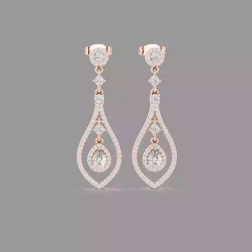 Diamond Drops Earring