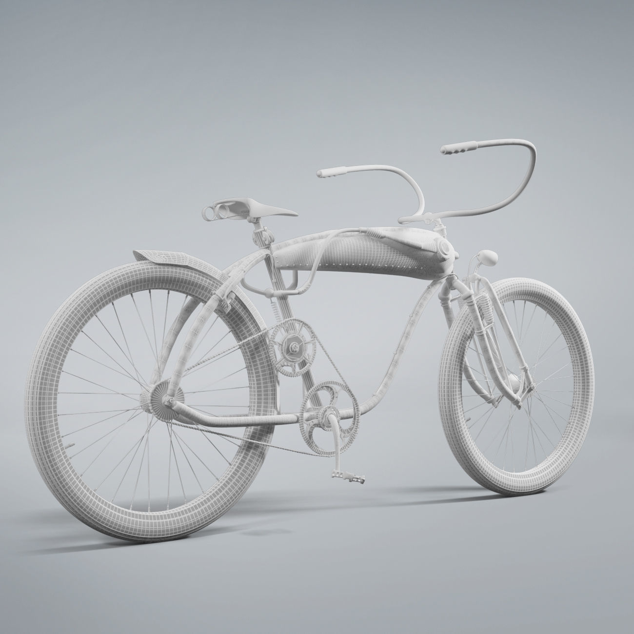 Bicycle Steampunk 3D model_5