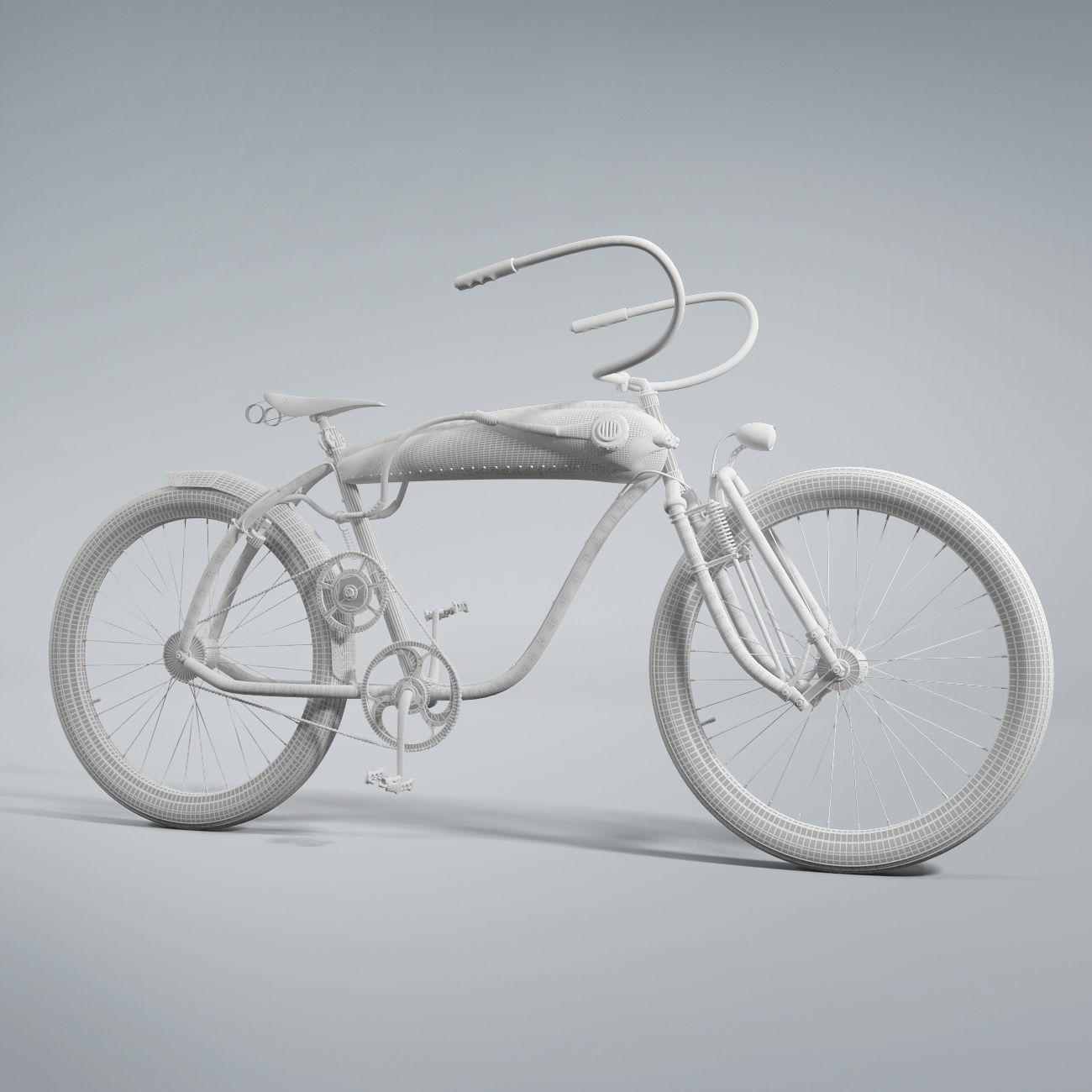 Bicycle Steampunk 3D model_6