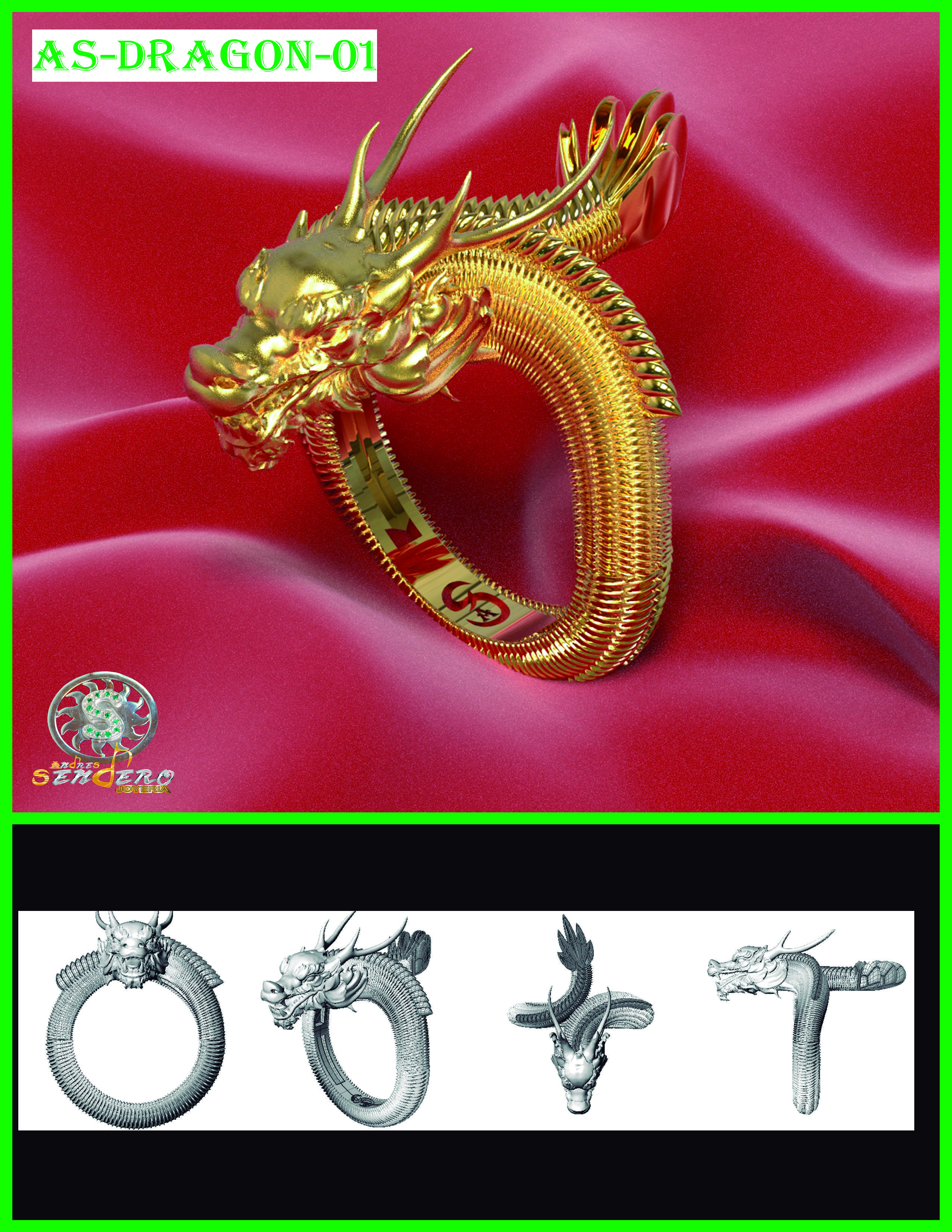 RING AS -DRAGON - 01 3D print model_1