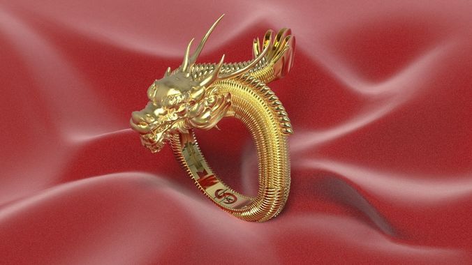 RING AS -DRAGON - 01 3D print model
