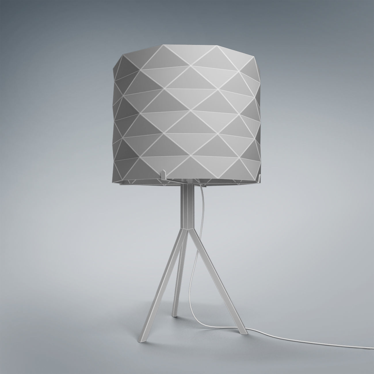 Lamp wooden 3D model_5