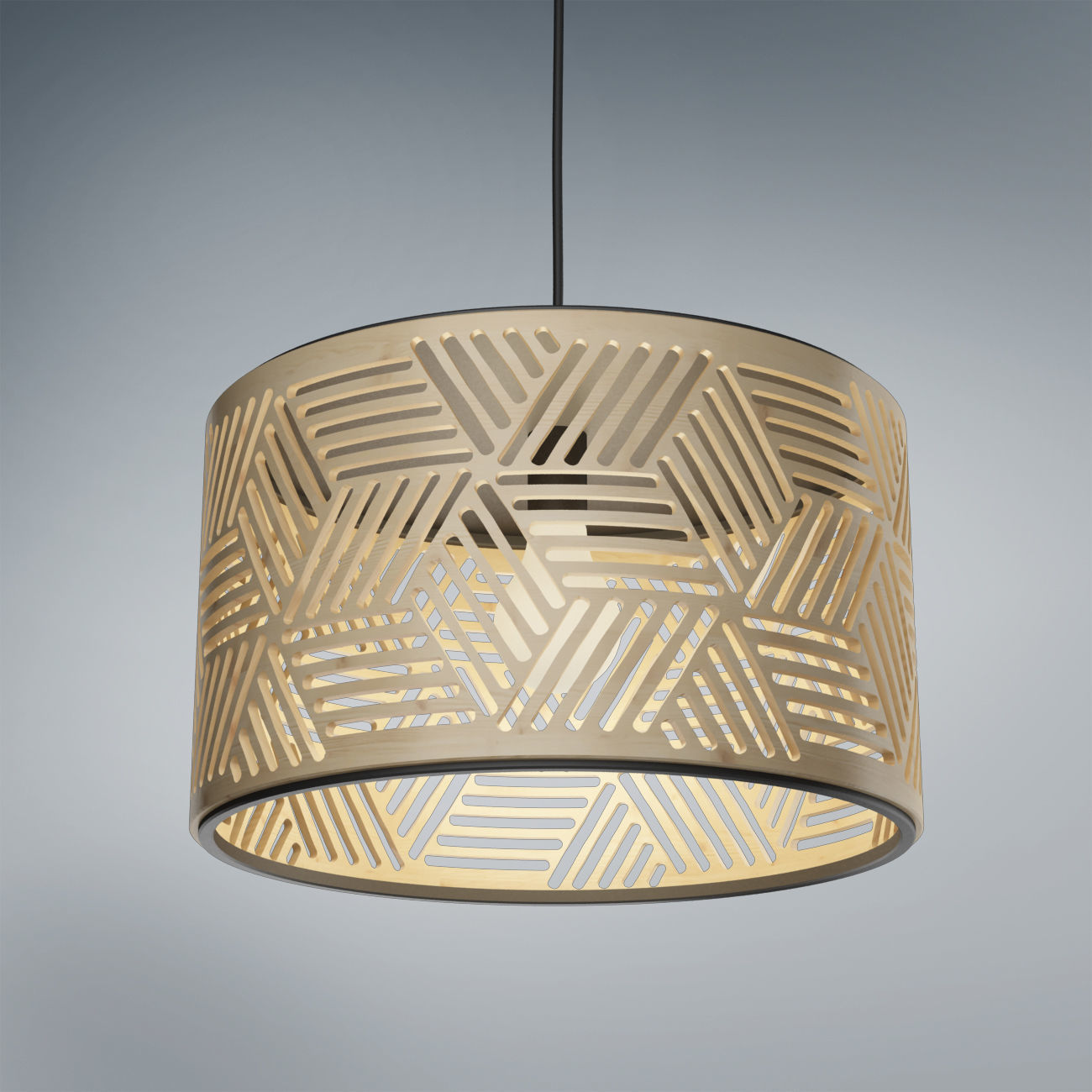 Lamp Wooden 2 3D model_2