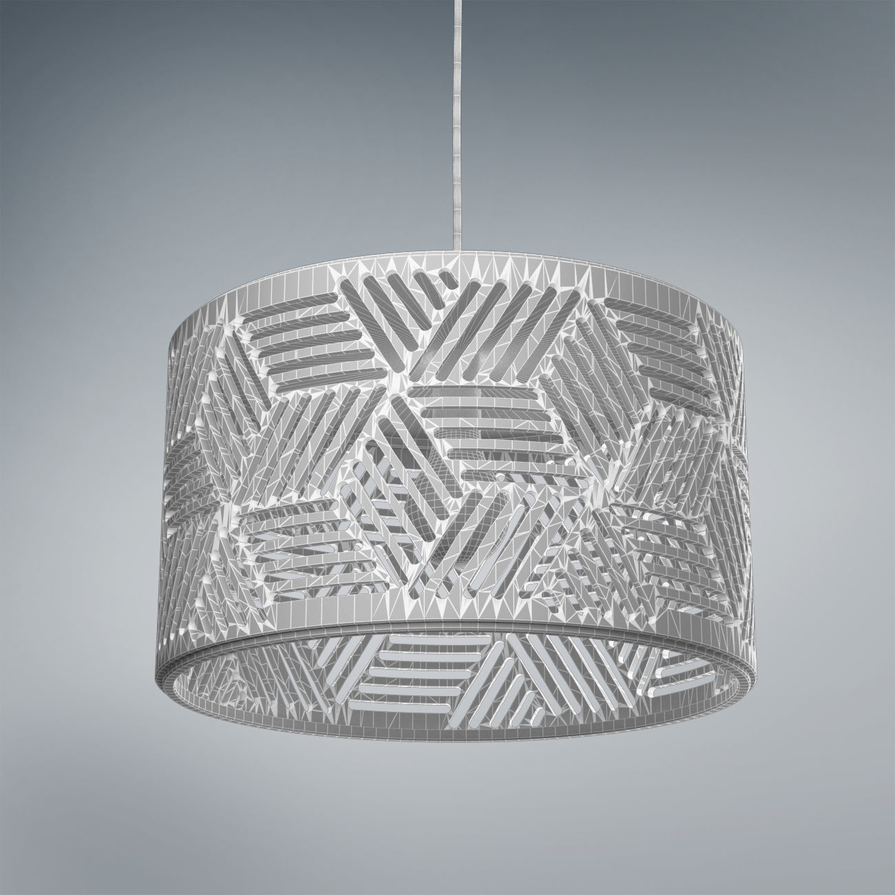 Lamp Wooden 2 3D model_4