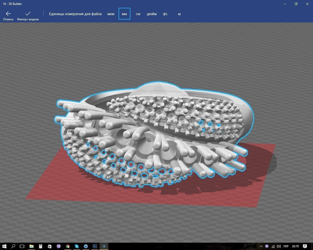 Ring aquamarine and diamond 3D print model_4