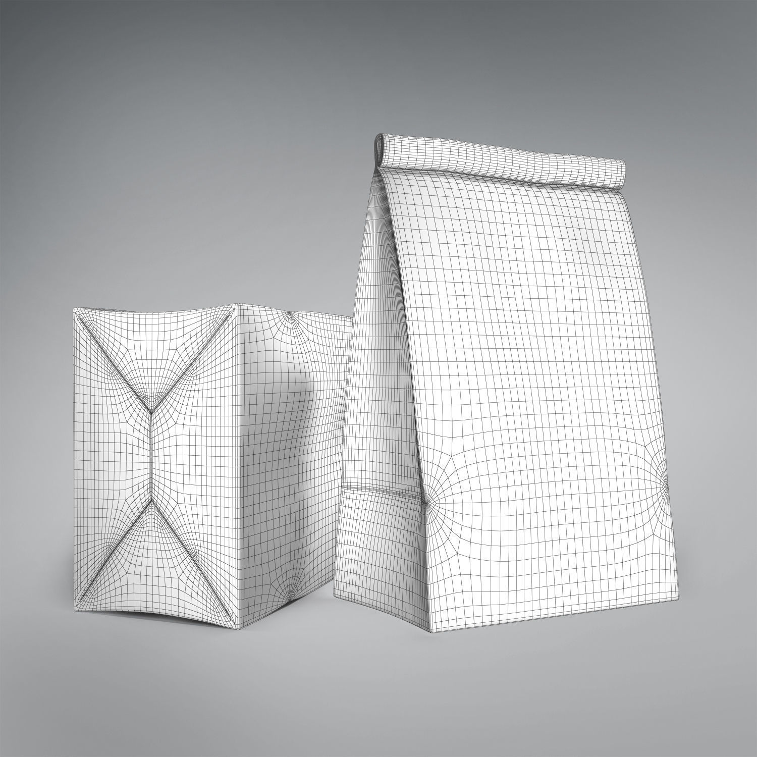Paper bag 3D model_6
