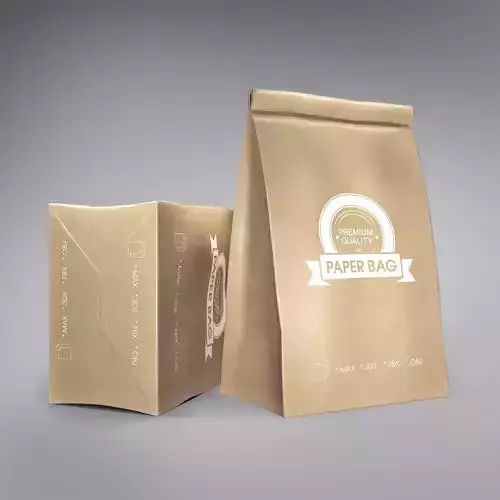 Paper bag 3D model