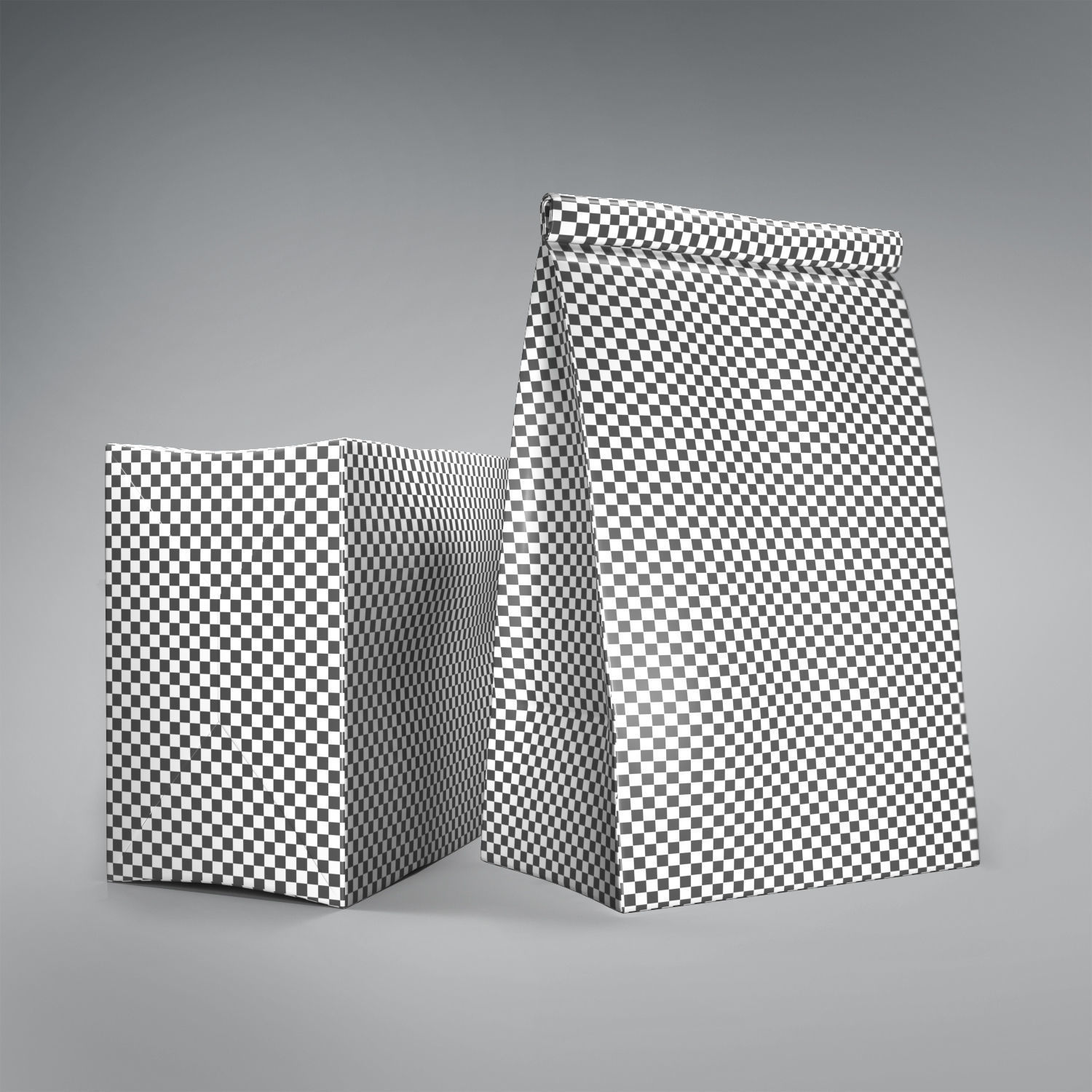 Paper bag 3D model_4