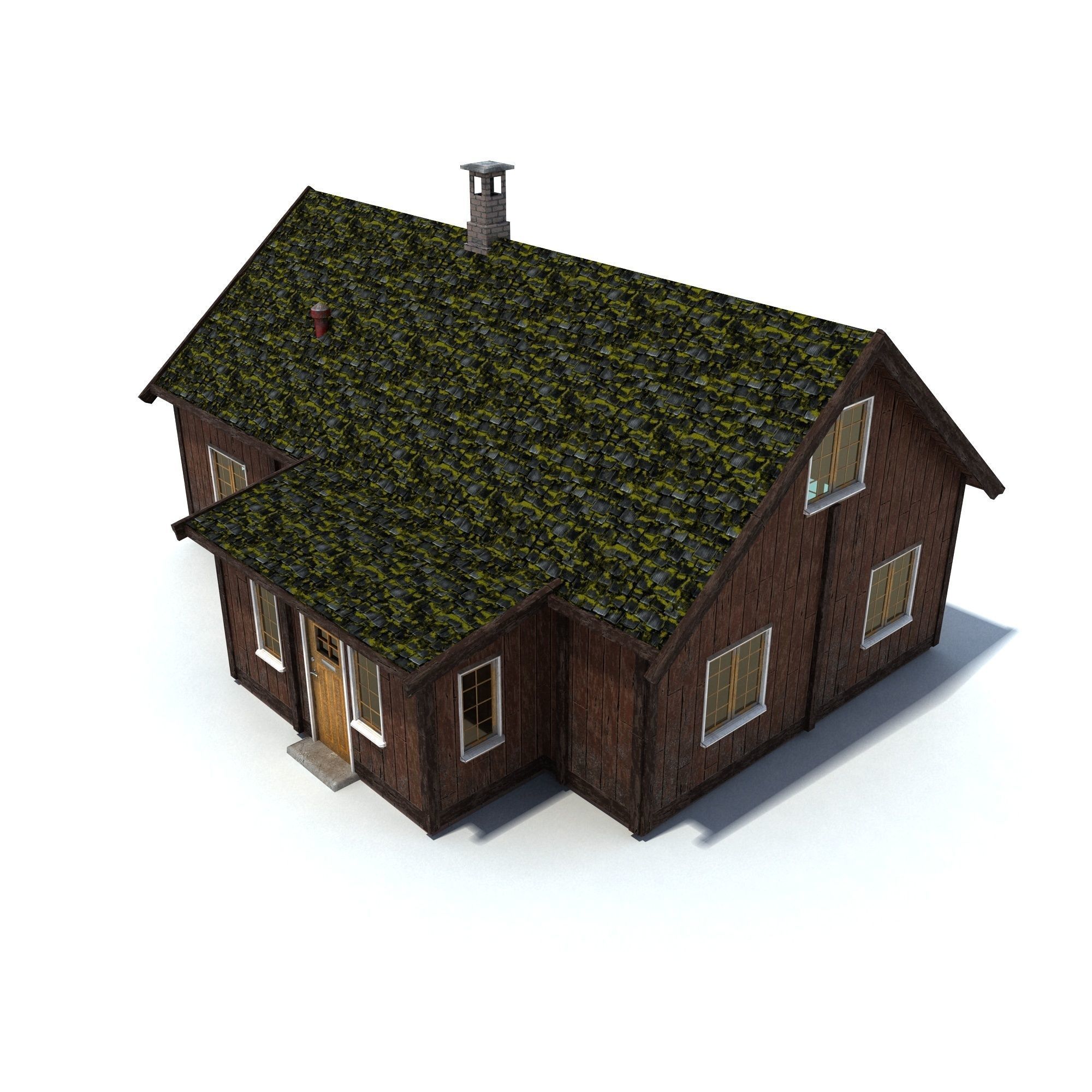 Old House Low Poly PBR Low-poly 3D model_7