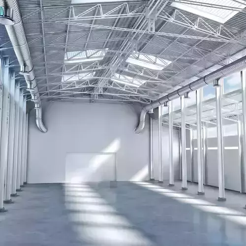 Warehouse interior 3D model
