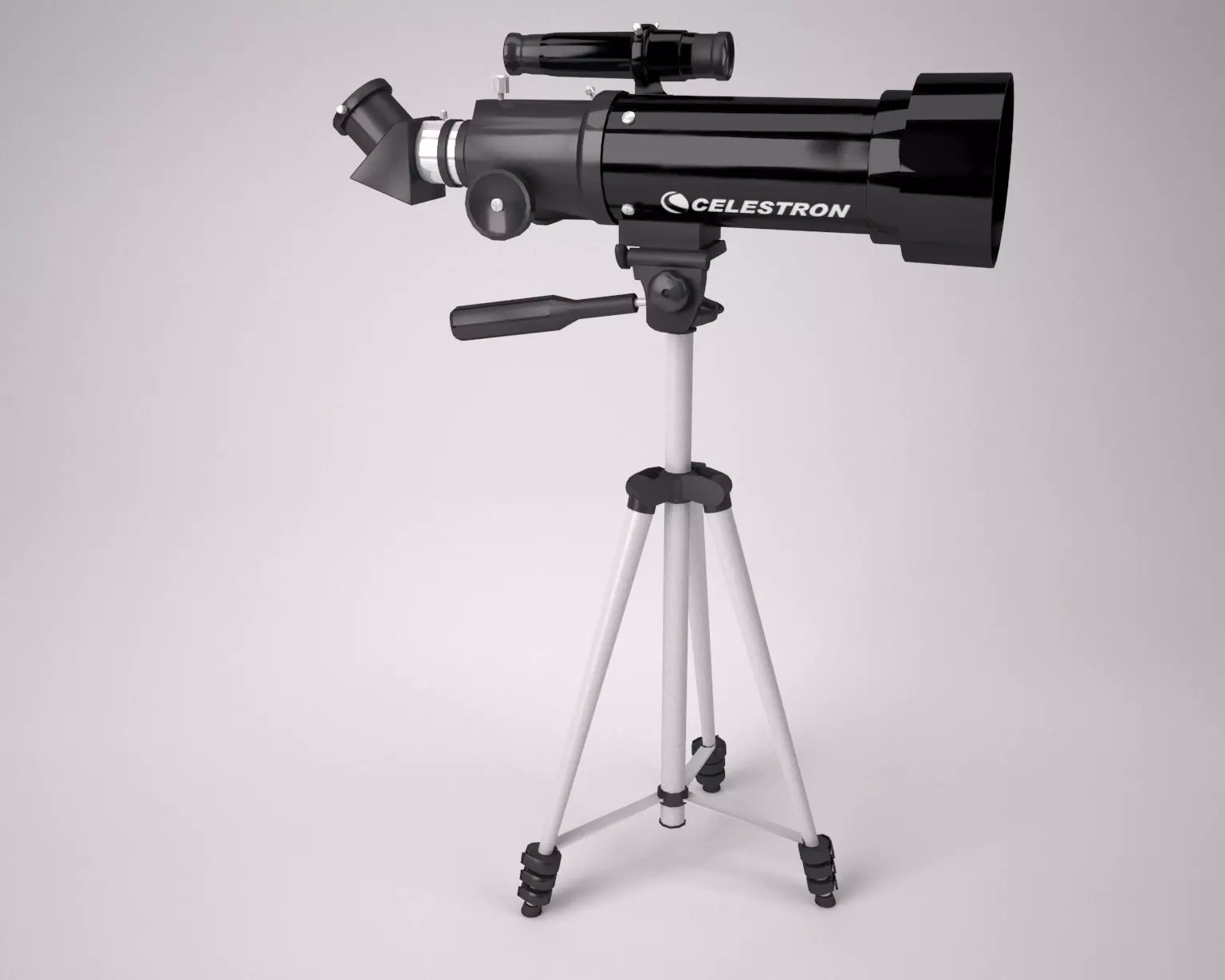 Celestron 70mm Travel scope telescope Low-poly 3D model_0